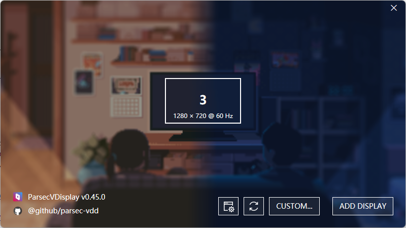 添加显示器结果